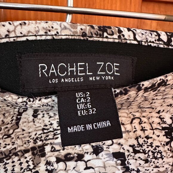 Rachel Zoe Snake Print Pull-On Midi-Skirt - Size 2 - Picture 4 of 8